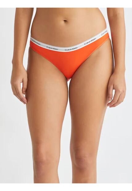 Pantie Bikini Naranja Clásicas - Modern Logo Calvin Klein
