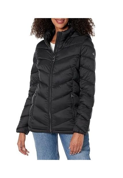 Chaqueta Negra Corta Ultraligera Con Relleno De Plumón Calvin Klein