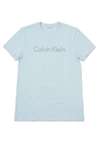 Camiseta Celeste Manga Corta Con Logo En Contraste Calvin Klein Calvin Klein