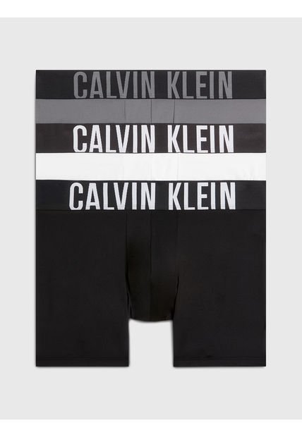 Pack Negro De 3 Bóxers Largos - Intense Power Calvin Klein