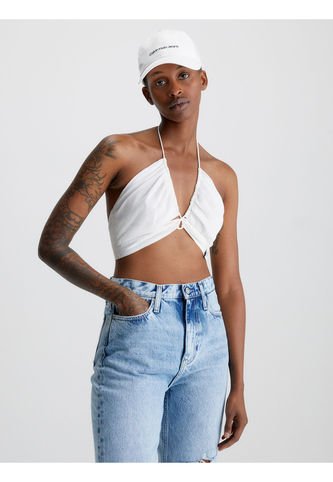 Top Blanco Con Tiras Para Mujer Calvin Klein Calvin Klein