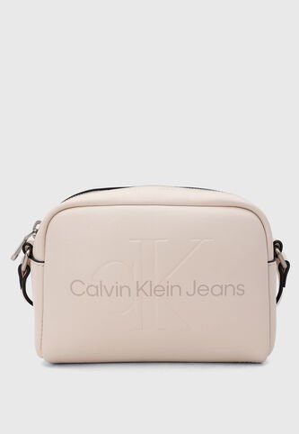 Bolso Manos Libres Calvin Klein Sculpted Camera Rosa Nude Calvin Klein
