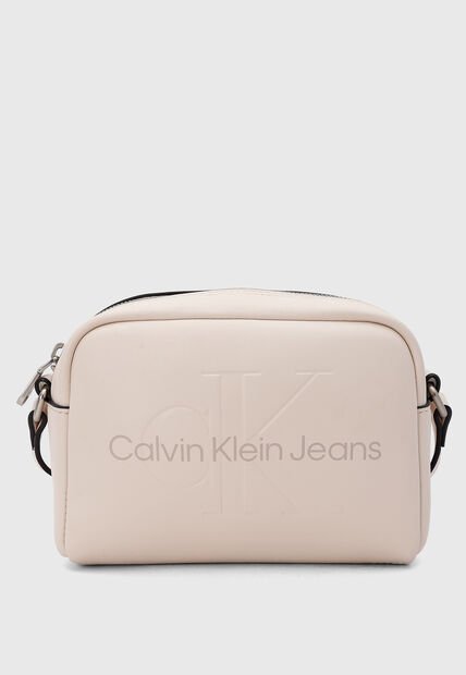 Bolso Manos Libres Calvin Klein Sculpted Camera Rosa Nude
