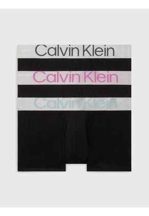 Pack De 3 Boxer Negros - Steel - Low Rise Trunk Calvin Klein