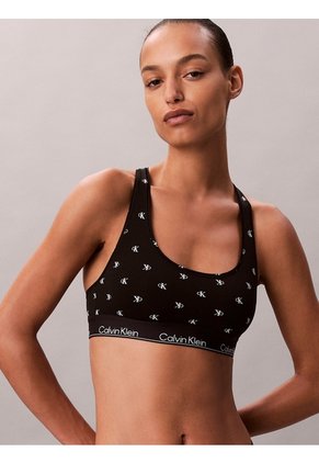 Bralette Negro Sin Forro - Icon Cotton Modal Calvin Klein