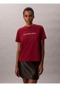 Camiseta Vino Tinto Clásica Con Logo Estampado Calvin Klein de Calvin Klein
