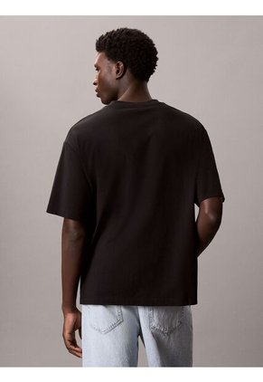 Camiseta Negra Con Gráfico De Monograma Calvin Klein Calvin Klein