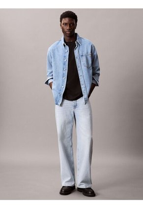 Camiseta Negra Con Gráfico De Monograma Calvin Klein Calvin Klein