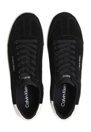 Tenis Multicolor De Corte Bajo Con Textura De Gamuza Calvin Klein