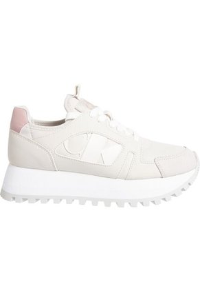Tenis Beige Runner De Plataforma Calvin Klein