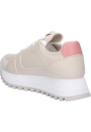 Tenis Beige Runner De Plataforma Calvin Klein