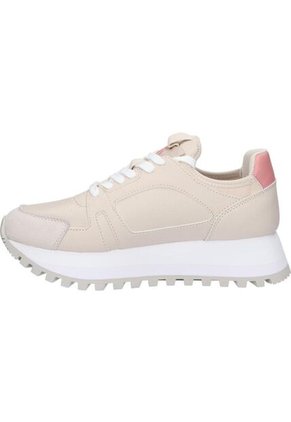 Tenis Beige Runner De Plataforma Calvin Klein