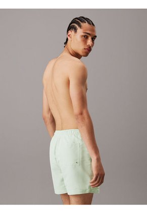 Bermuda De Baño Verde De Largo Medio Con Cordón - Intense Power Calvin Klein