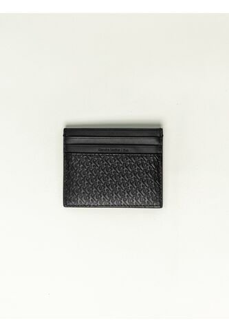 Tarjetero Negro Con Monograma Calvin Klein Calvin Klein