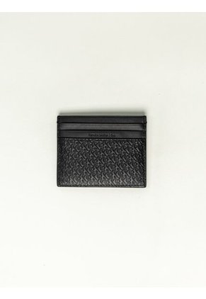 Tarjetero Negro Con Monograma Calvin Klein