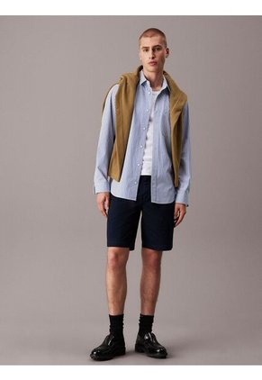 Bermudas Azul Chinos De Sarga Suave Calvin Klein