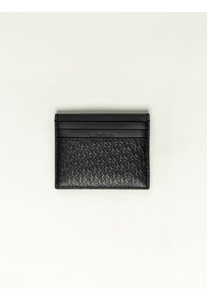 Tarjetero Negro Con Monograma Calvin Klein