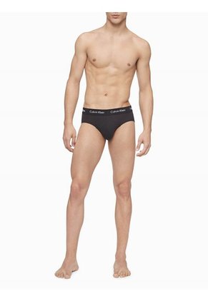Pack De 3 Hip Brief Negros - Cotton Stretch Calvin Klein