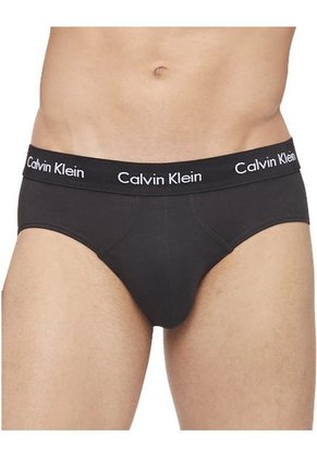 Pack De 3 Hip Brief Negros - Cotton Stretch Calvin Klein