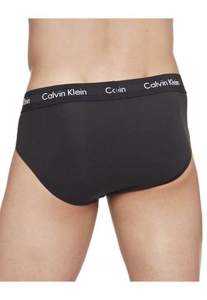 Pack De 3 Hip Brief Negros - Cotton Stretch Calvin Klein
