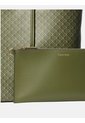 Bolso Verde Tote Con Logo Monograma Con Bolsito Calvin Klein de Calvin Klein