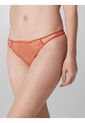 Pantie Naranja Tipo Tanga Con Encaje Para Mujer Calvin Klein de Calvin Klein