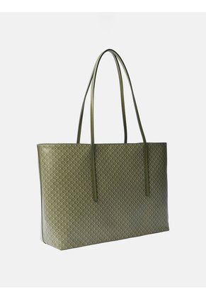 Bolso Verde Tote Con Logo Monograma Con Bolsito Calvin Klein