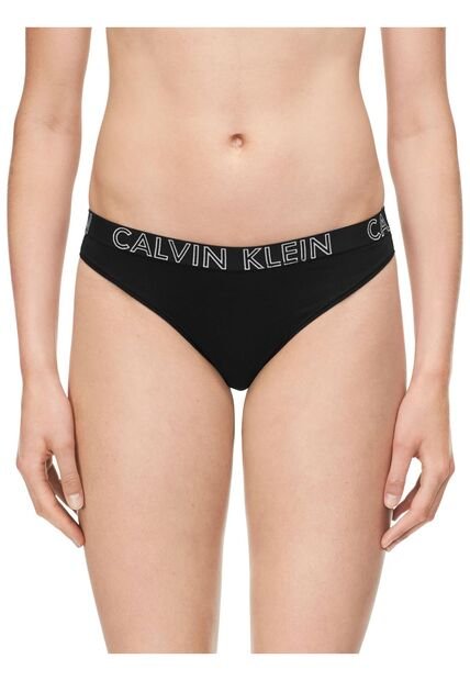 Pantie Negro Tipo Tanga Para Mujer En Algodón Calvin Klein