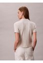 Polo Blanco De Jacquard De Logo Y Cierre De Botones Calvin Klein de Calvin Klein