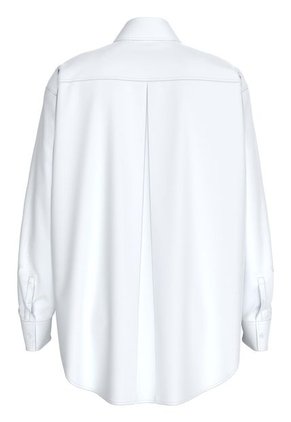 Camisa Blanca Relaxed Con Bolsillo Calvin Klein