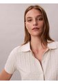 Polo Blanco De Jacquard De Logo Y Cierre De Botones Calvin Klein de Calvin Klein
