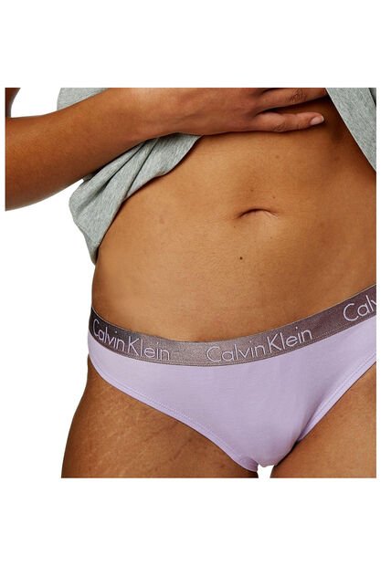 Pantie Tipo Bikini Morada Clásica Para Mujer Calvin Klein