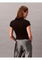 Polo Negro De Punto Milano Ajustado Con Cremallera Calvin Klein de Calvin Klein