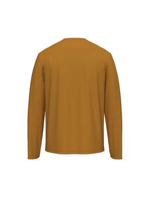 Camiseta Marrón Manga Larga De Algodón Supima Interlock Calvin Klein