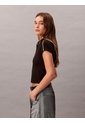 Polo Negro De Punto Milano Ajustado Con Cremallera Calvin Klein de Calvin Klein