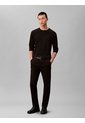 Camiseta Negra Manga Larga De Algodón Supima Interlock Calvin Klein de Calvin Klein