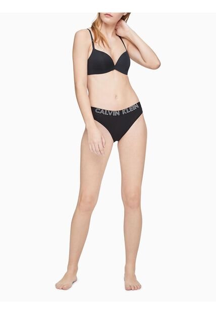 Pantie Negro Tipo Bikini En Algodón Para Mujer Calvin Klein
