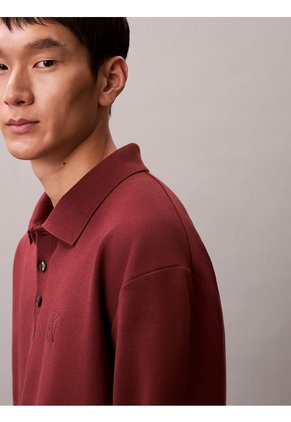 Polo Multicolor Manga Larga De Canalé Doble Cara Calvin Klein