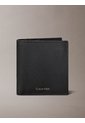 Billetera Negra Plegada Slim Con Logo Grabado Calvin Klein de Calvin Klein