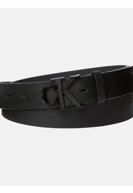 Cinturón Multicolor De Cuero Con Hebilla De Monograma Calvin Klein