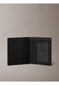 Billetera Negra Plegada Slim Con Logo Grabado Calvin Klein de Calvin Klein
