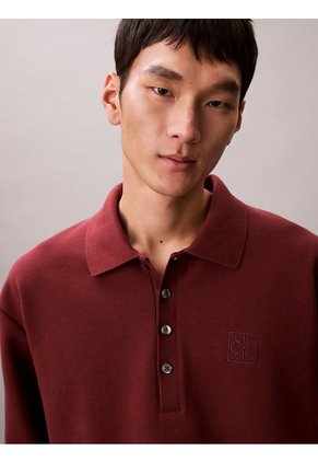 Polo Multicolor Manga Larga De Canalé Doble Cara Calvin Klein