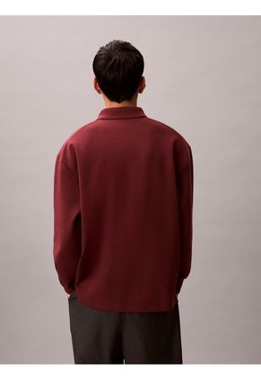 Polo Multicolor Manga Larga De Canalé Doble Cara Calvin Klein