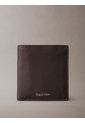 Billetera Negra Plegada Slim Con Logo Grabado Calvin Klein de Calvin Klein