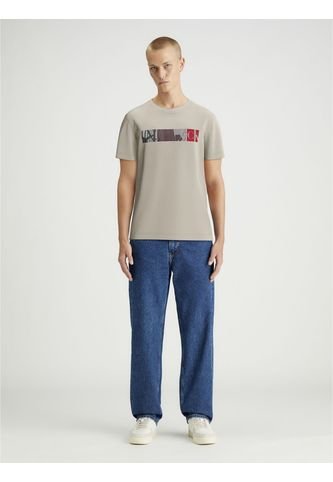 Camiseta Gris City Block Para Hombre Calvin Klein Calvin Klein
