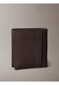 Billetera Negra Plegada Slim Con Logo Grabado Calvin Klein de Calvin Klein