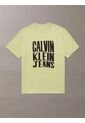 Camiseta Verde Stacked Graphic Crewnec Calvin Klein de Calvin Klein