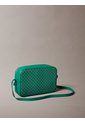 Bolso Verde Cruzado Con Logo Monograma En Todo El Artículo Calvin Klein de Calvin Klein