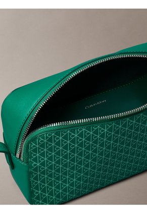 Bolso Verde Cruzado Con Logo Monograma En Todo El Artículo Calvin Klein