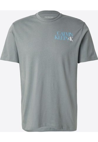 Camiseta Verde Con Diseño Apilado Calvin Klein Calvin Klein